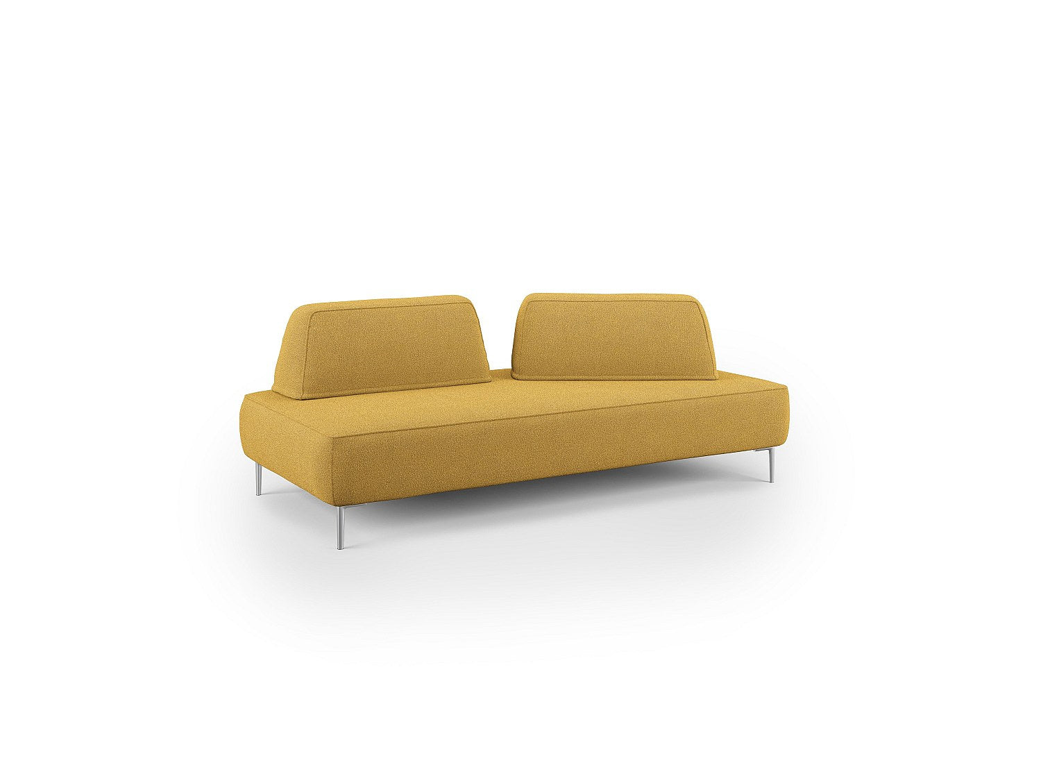 Canapé modulable jaune tissu