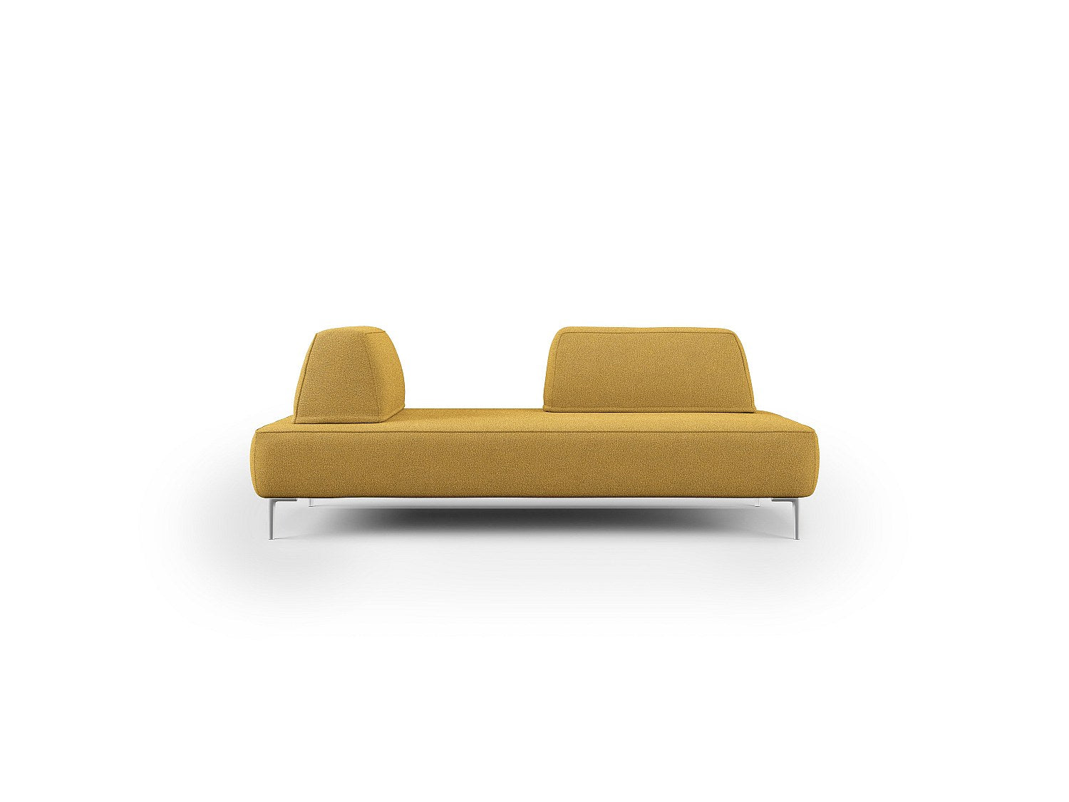 Canapé modulable jaune tissu