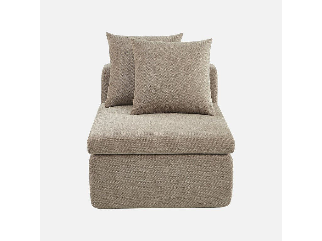 Canapé modulable taupe tissu
