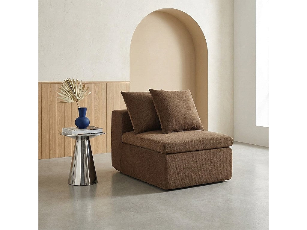 Canapé modulable marron tissu