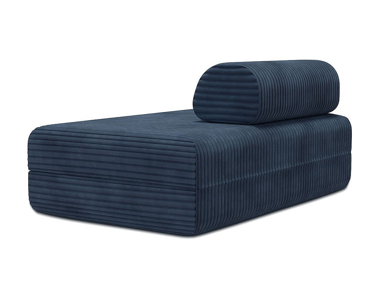 Canapé modulable convertible 2 places bleu velours