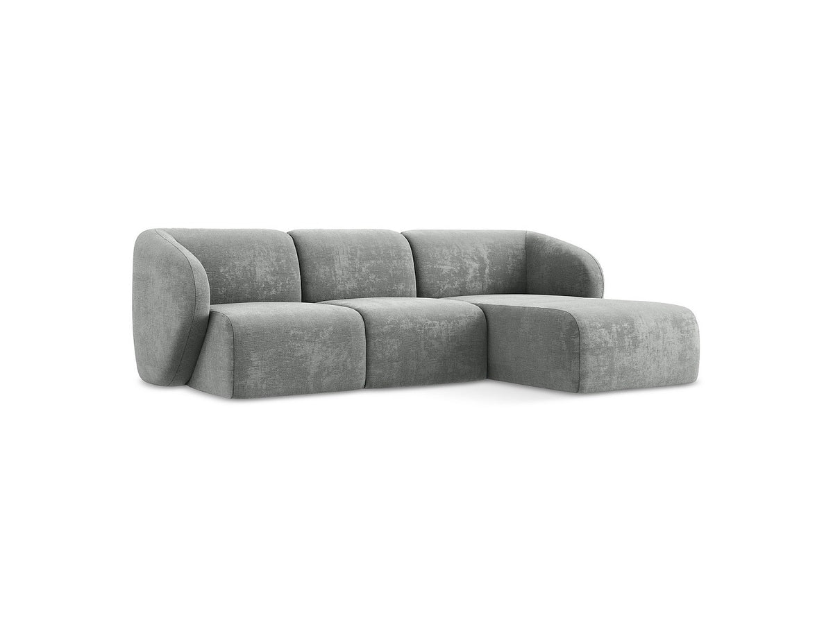 Canapé modulable 3 places gris tissu