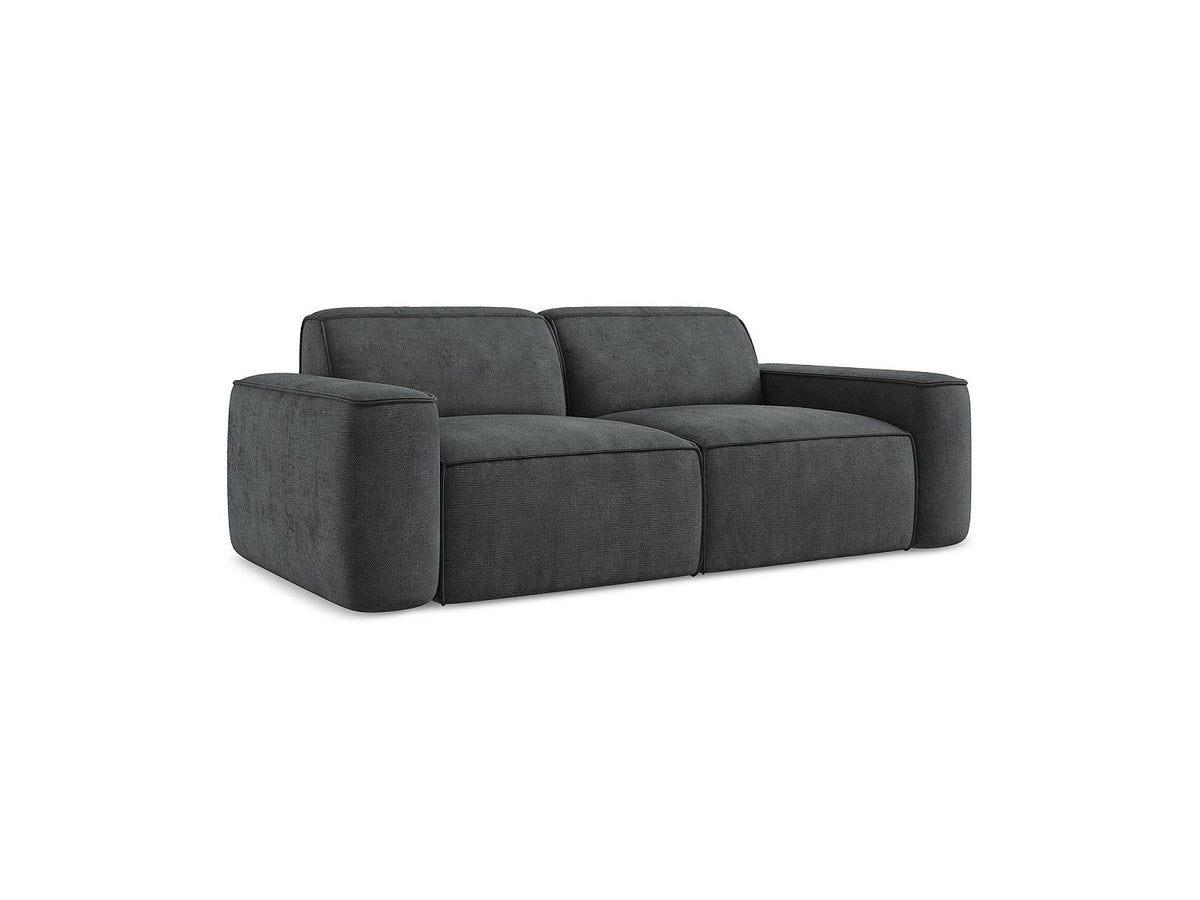 Canapé modulable 3 places gris tissu