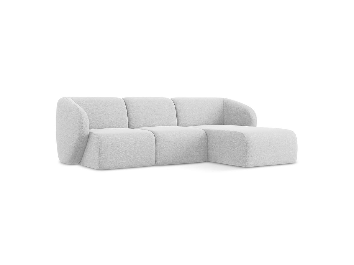 Canapé modulable 3 places gris tissu