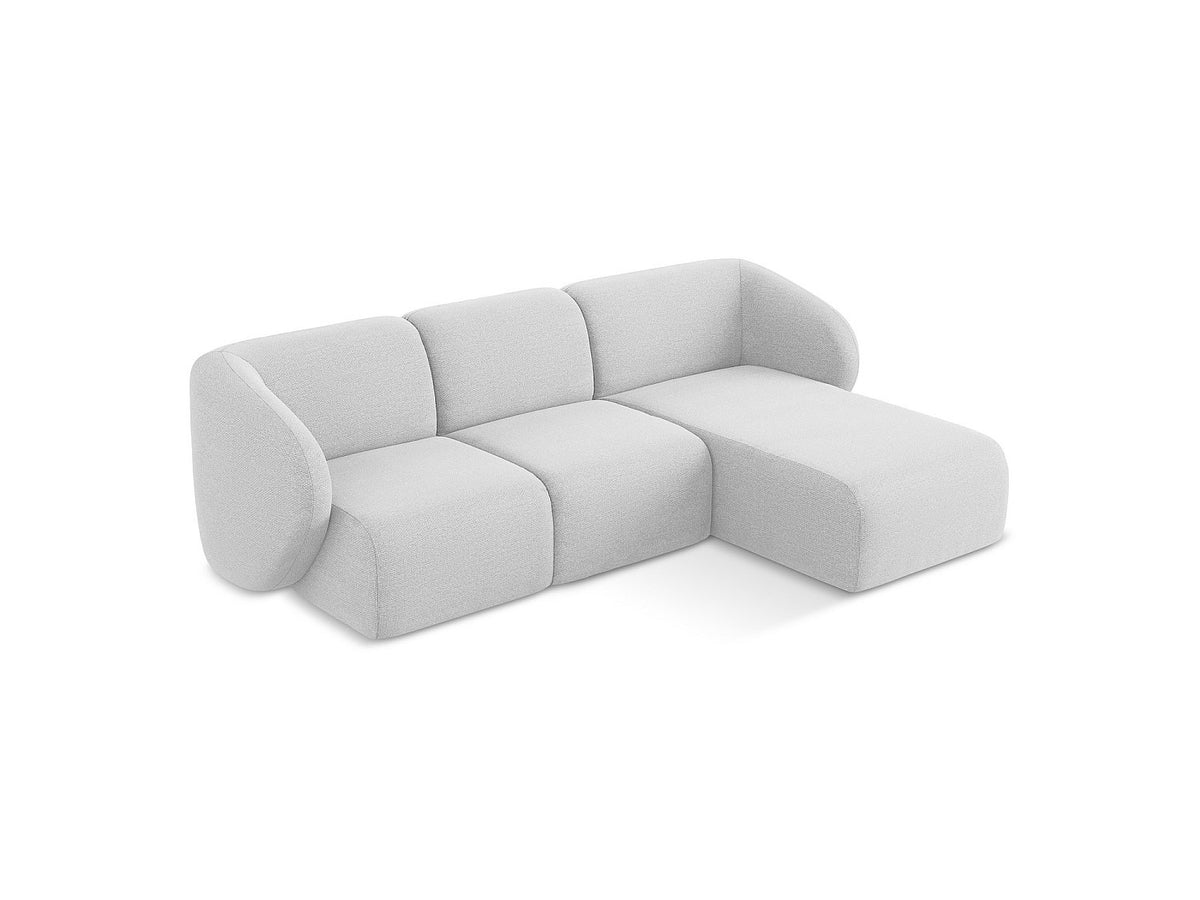 Canapé modulable 3 places gris tissu