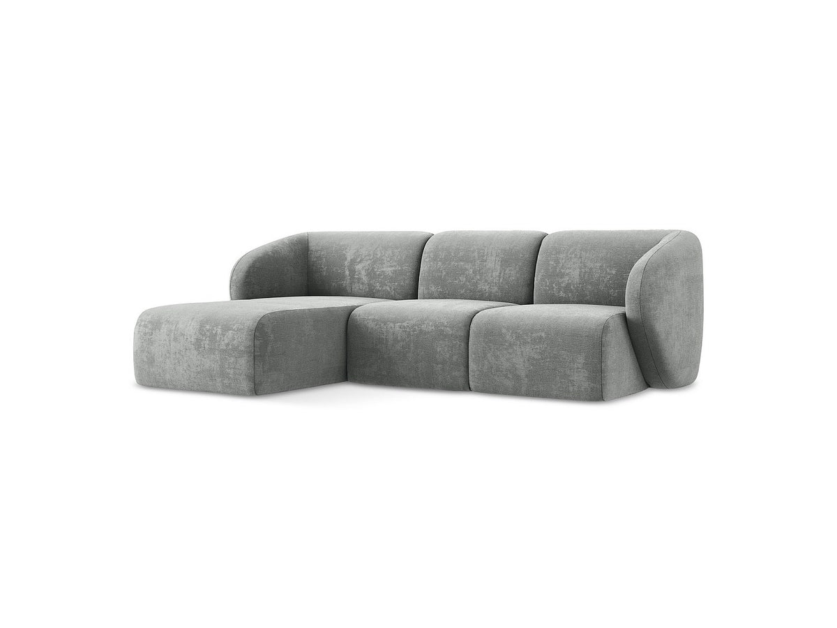 Canapé modulable 3 places gris tissu