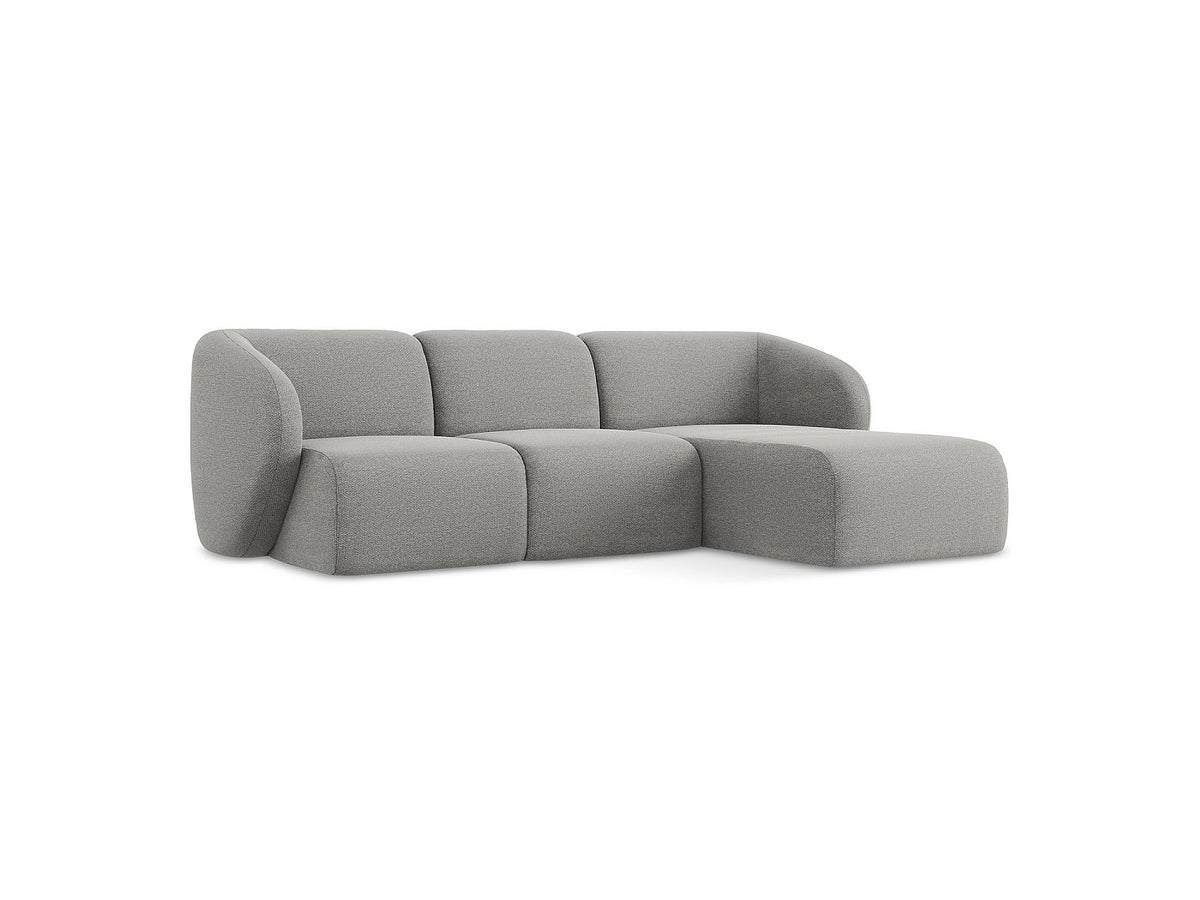 Canapé modulable 3 places gris tissu