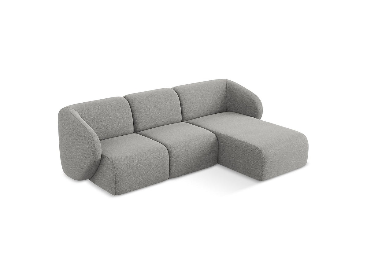 Canapé modulable 3 places gris tissu