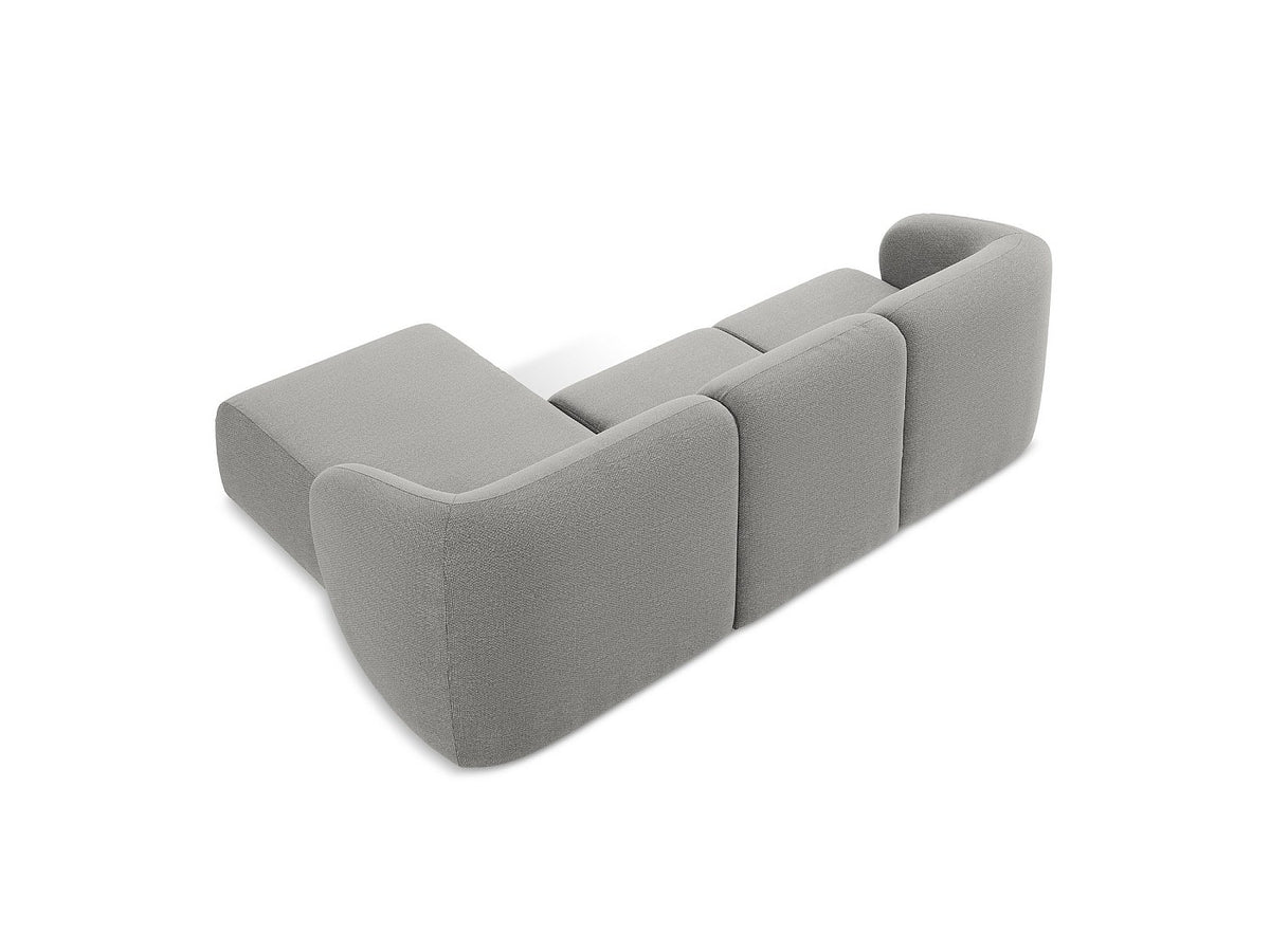 Canapé modulable 3 places gris tissu
