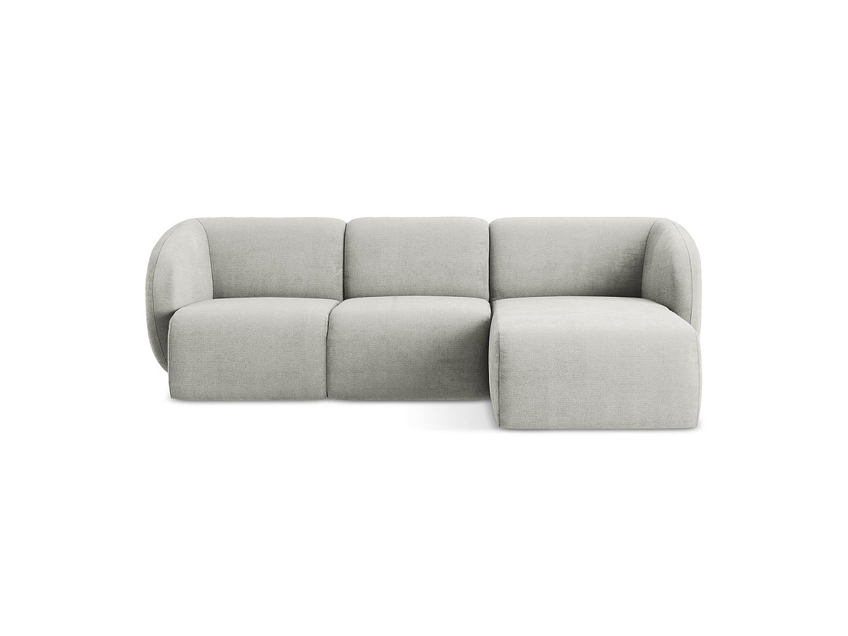 Canapé modulable 3 places gris tissu