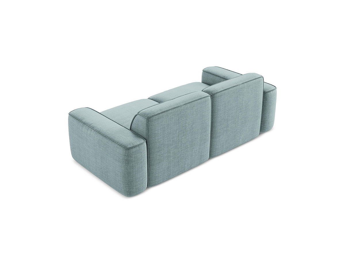 Canapé modulable 3 places bleu tissu