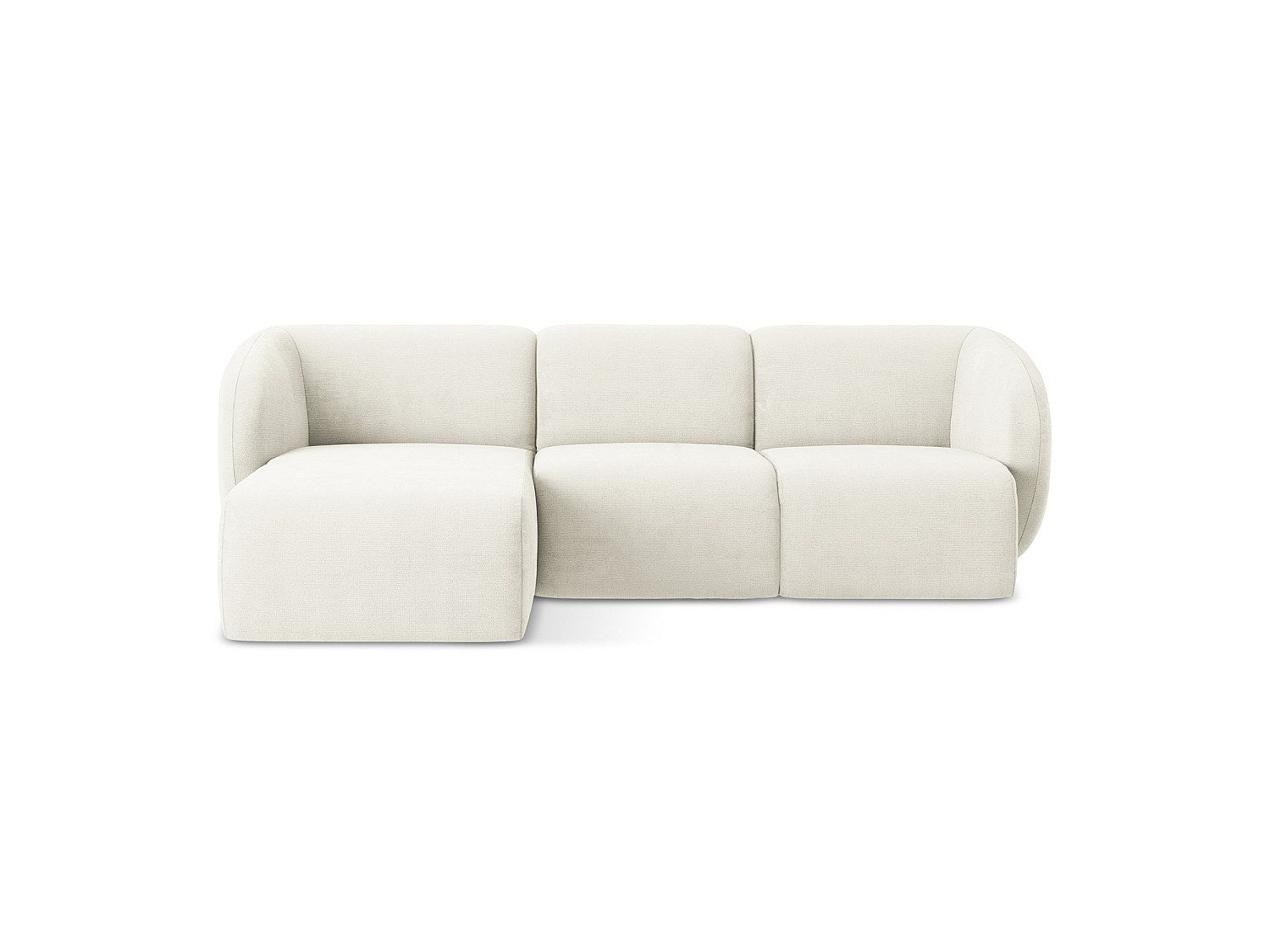 Canapé modulable 3 places blanc tissu