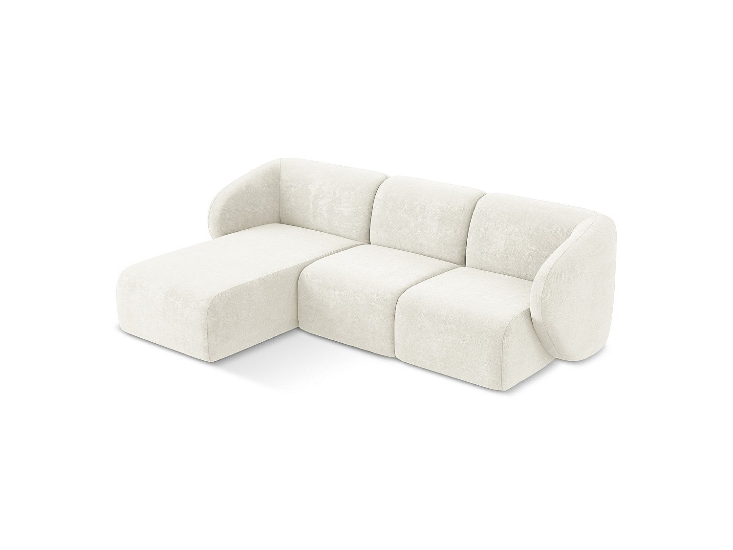 Canapé modulable 3 places blanc tissu