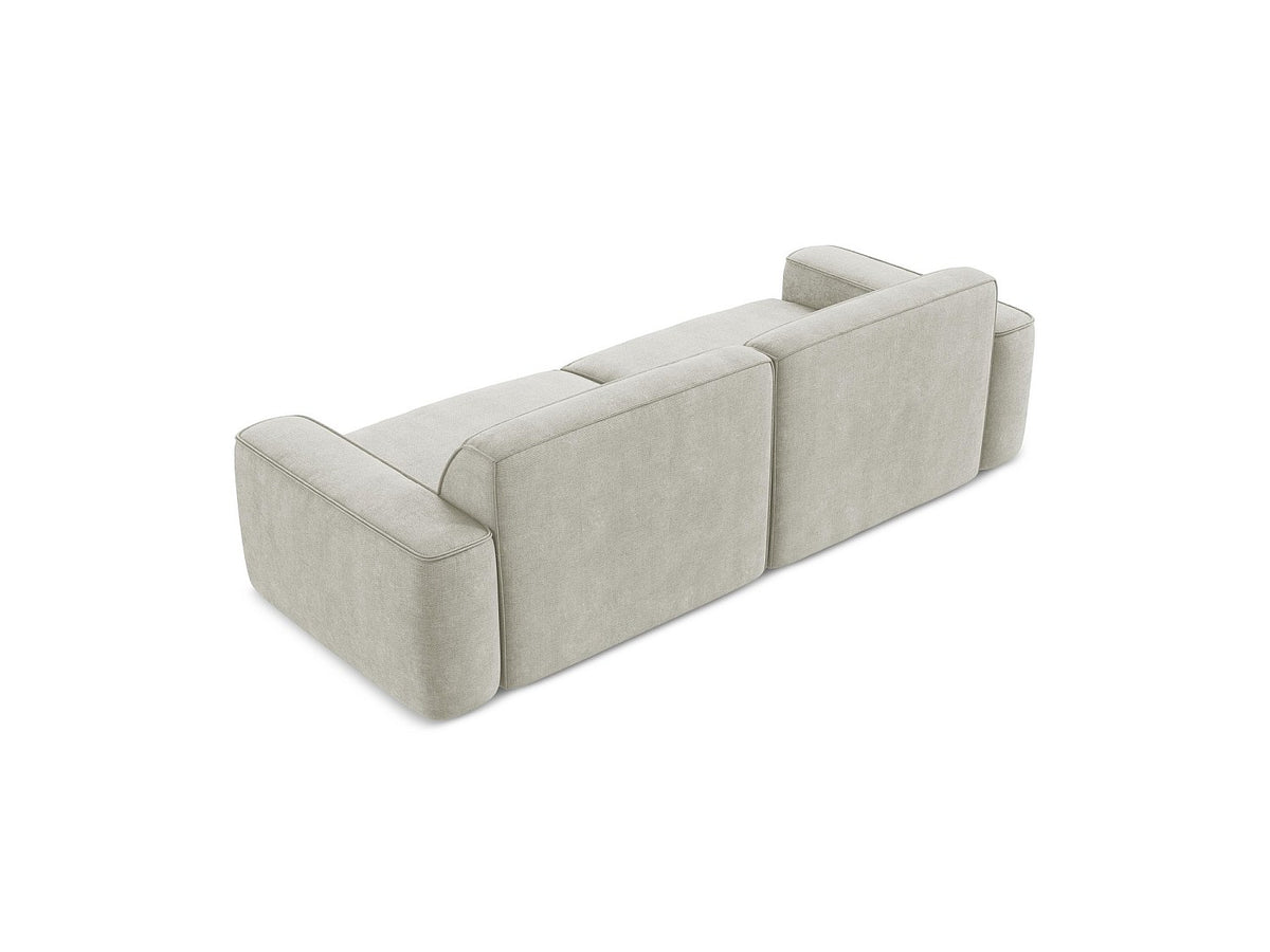 Canapé modulable 4 places blanc tissu