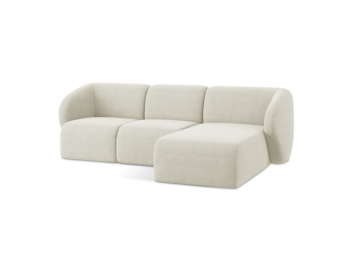 Canapé modulable 3 places beige tissu