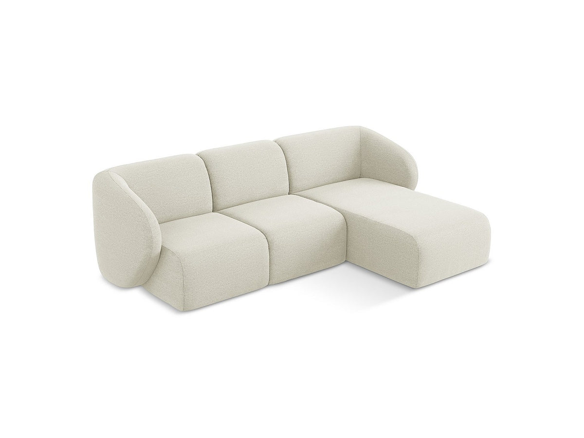 Canapé modulable 3 places beige tissu