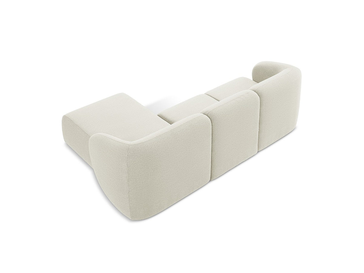 Canapé modulable 3 places beige tissu