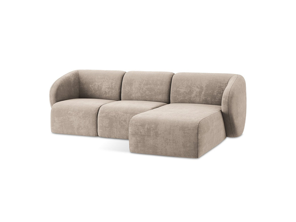 Canapé modulable 3 places beige tissu