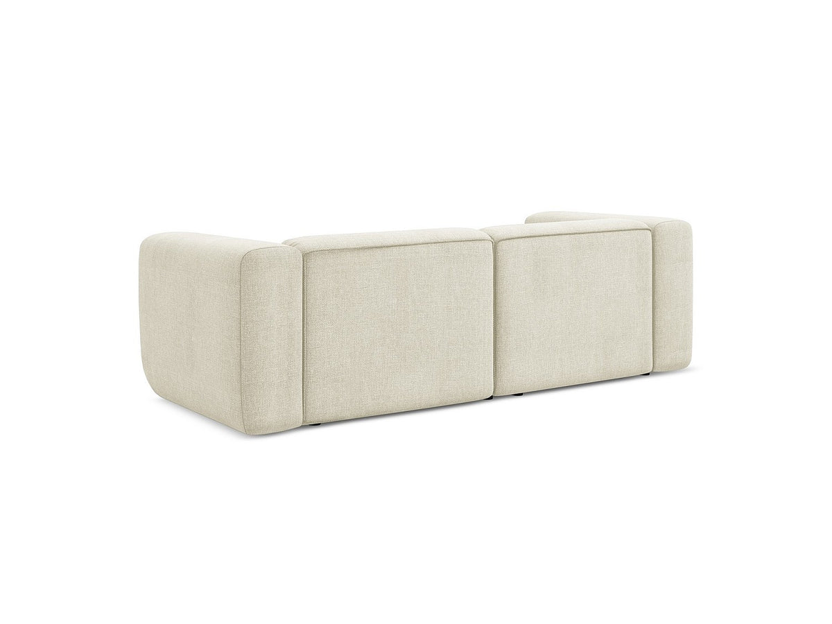 Canapé modulable 3 places beige tissu