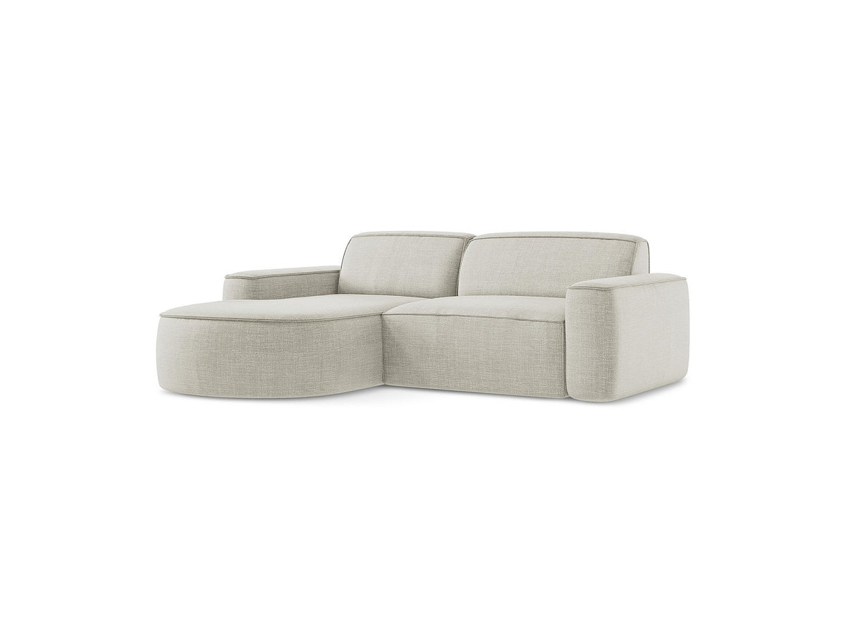 Canapé modulable 5 places beige tissu