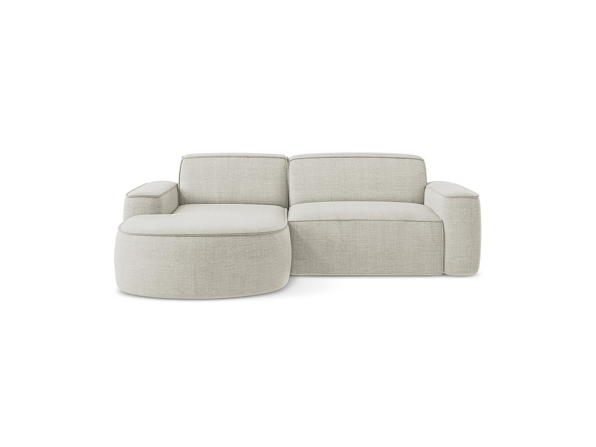 Canapé modulable 5 places beige tissu