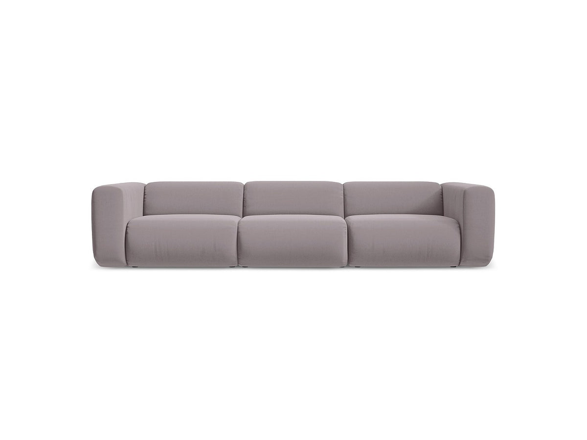 Canapé modulable 4 places violet tissu