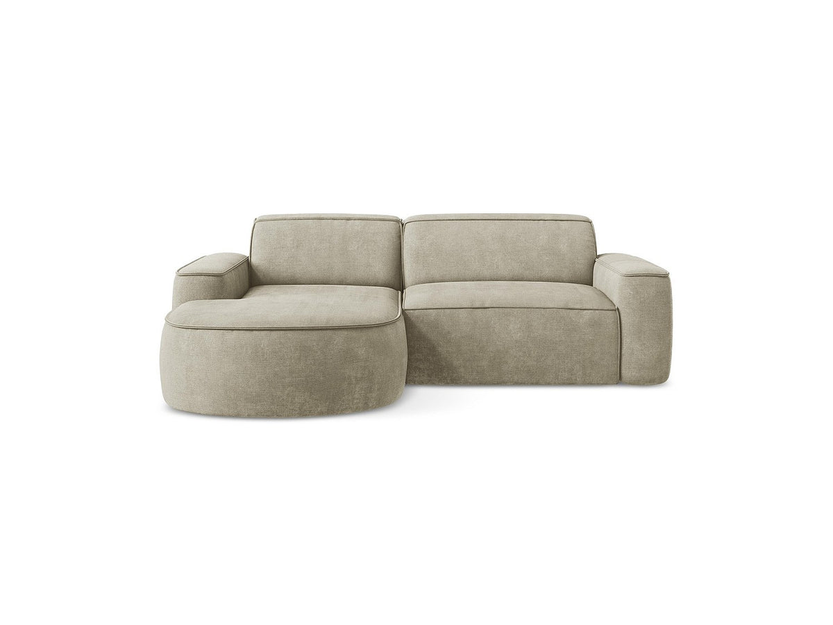 Canapé modulable 5 places beige tissu