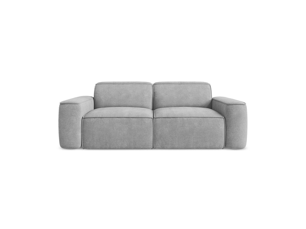 Canapé modulable 3 places gris tissu
