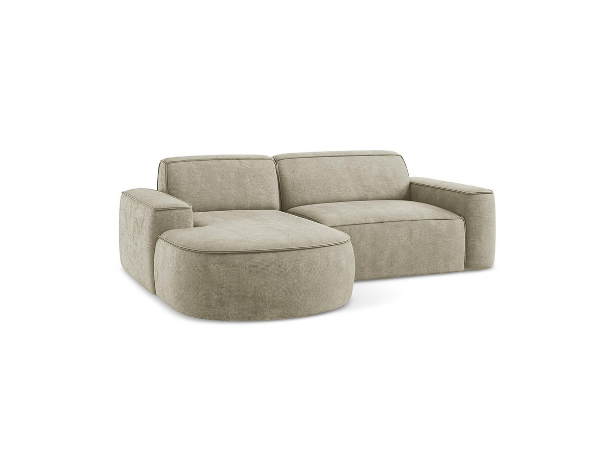 Canapé modulable 5 places beige tissu