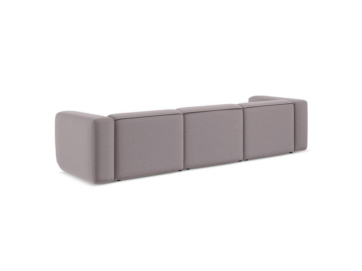 Canapé modulable 4 places violet tissu
