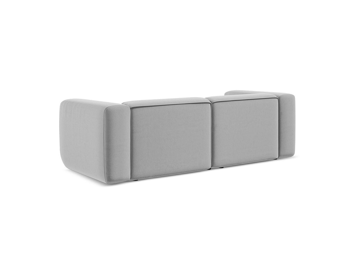 Canapé modulable 3 places gris tissu