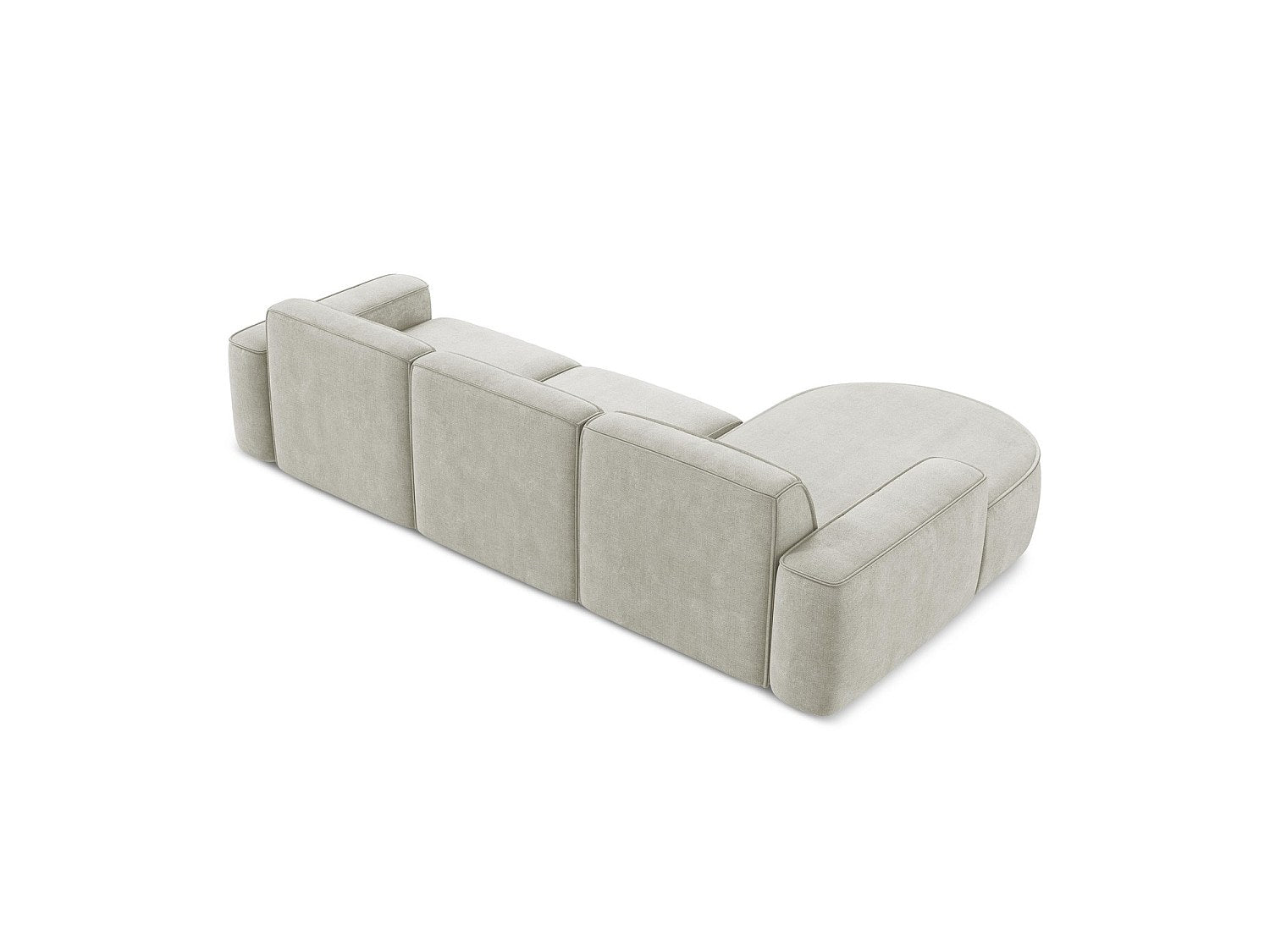 Canapé modulable 3 places blanc tissu