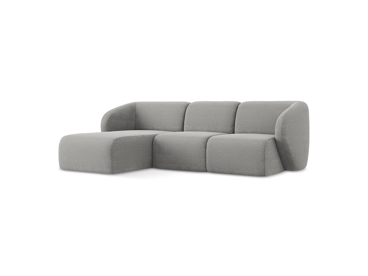 Canapé modulable 3 places gris tissu