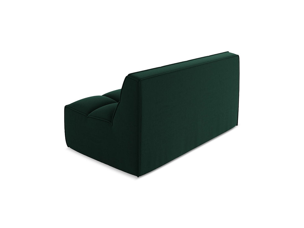 Canapé modulable 2 places vert tissu