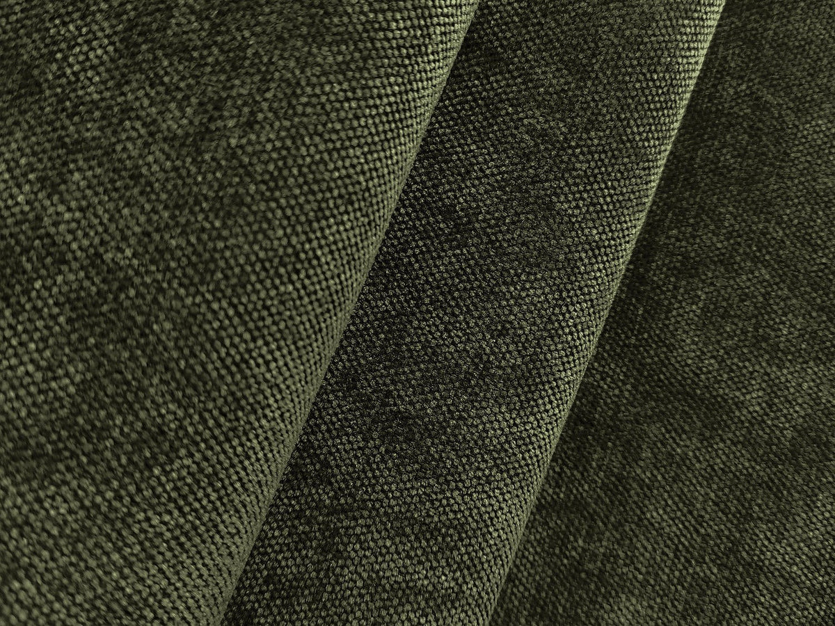 Canapé modulable 5 places vert tissu