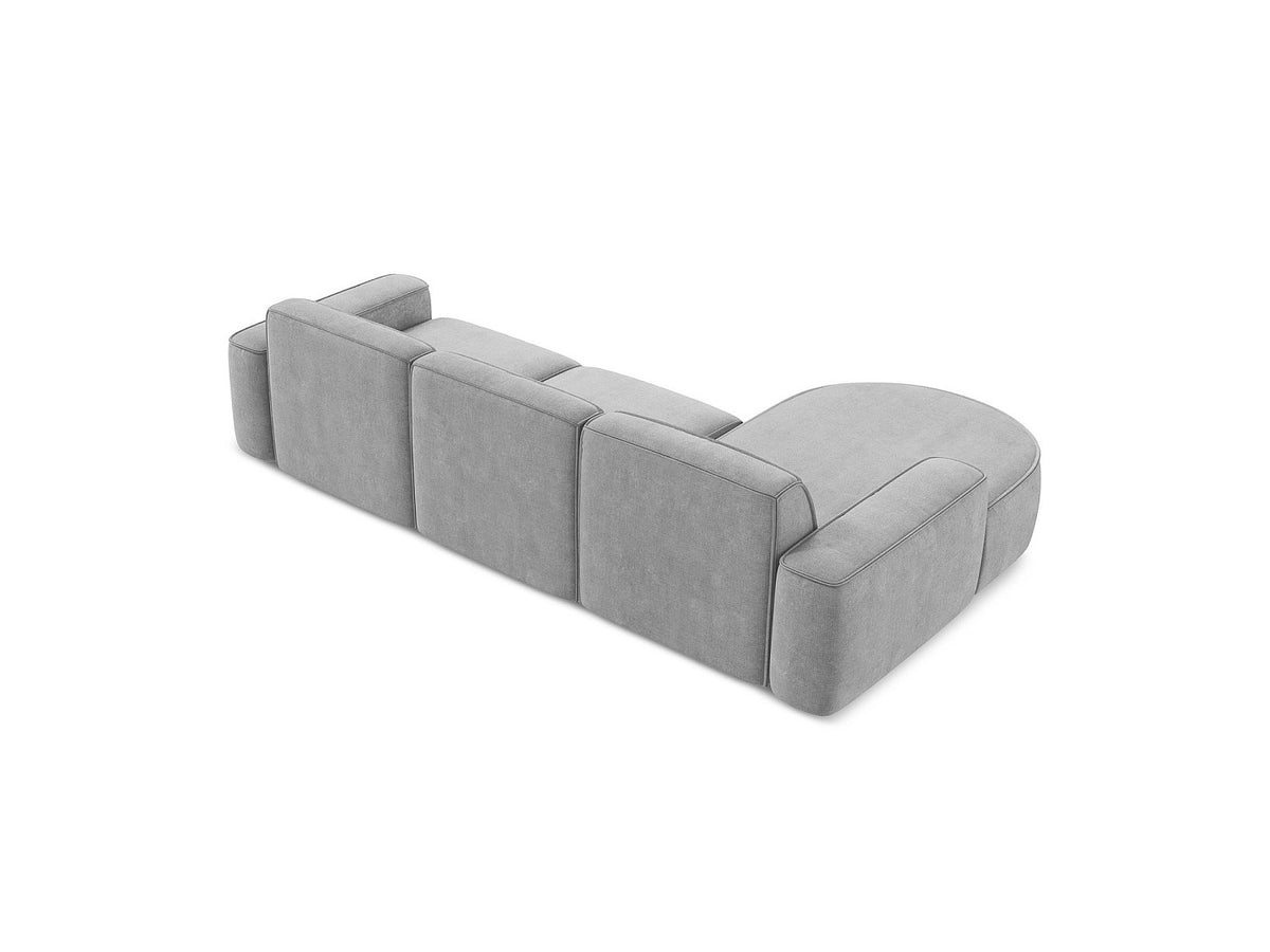 Canapé modulable 3 places gris tissu