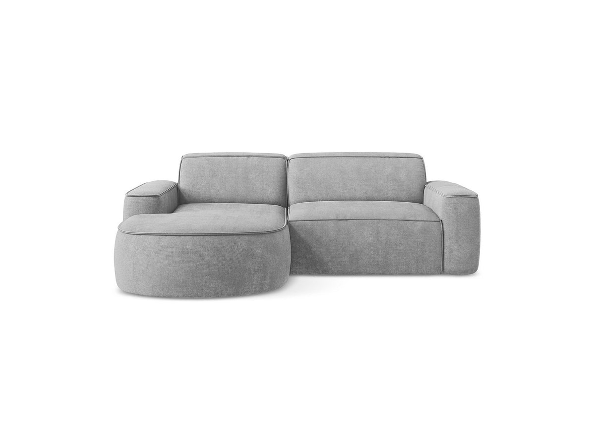 Canapé modulable 5 places gris tissu