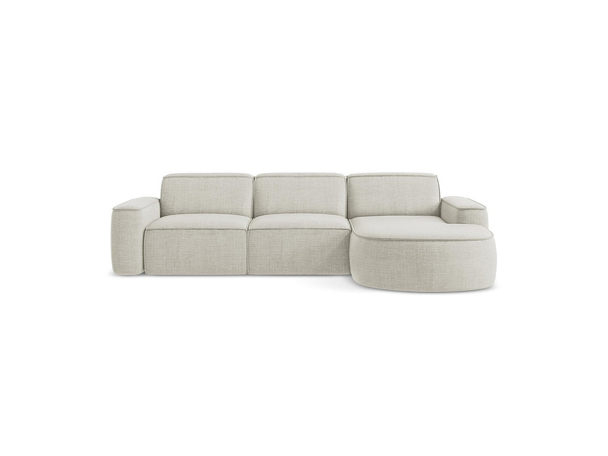 Canapé modulable 3 places beige tissu