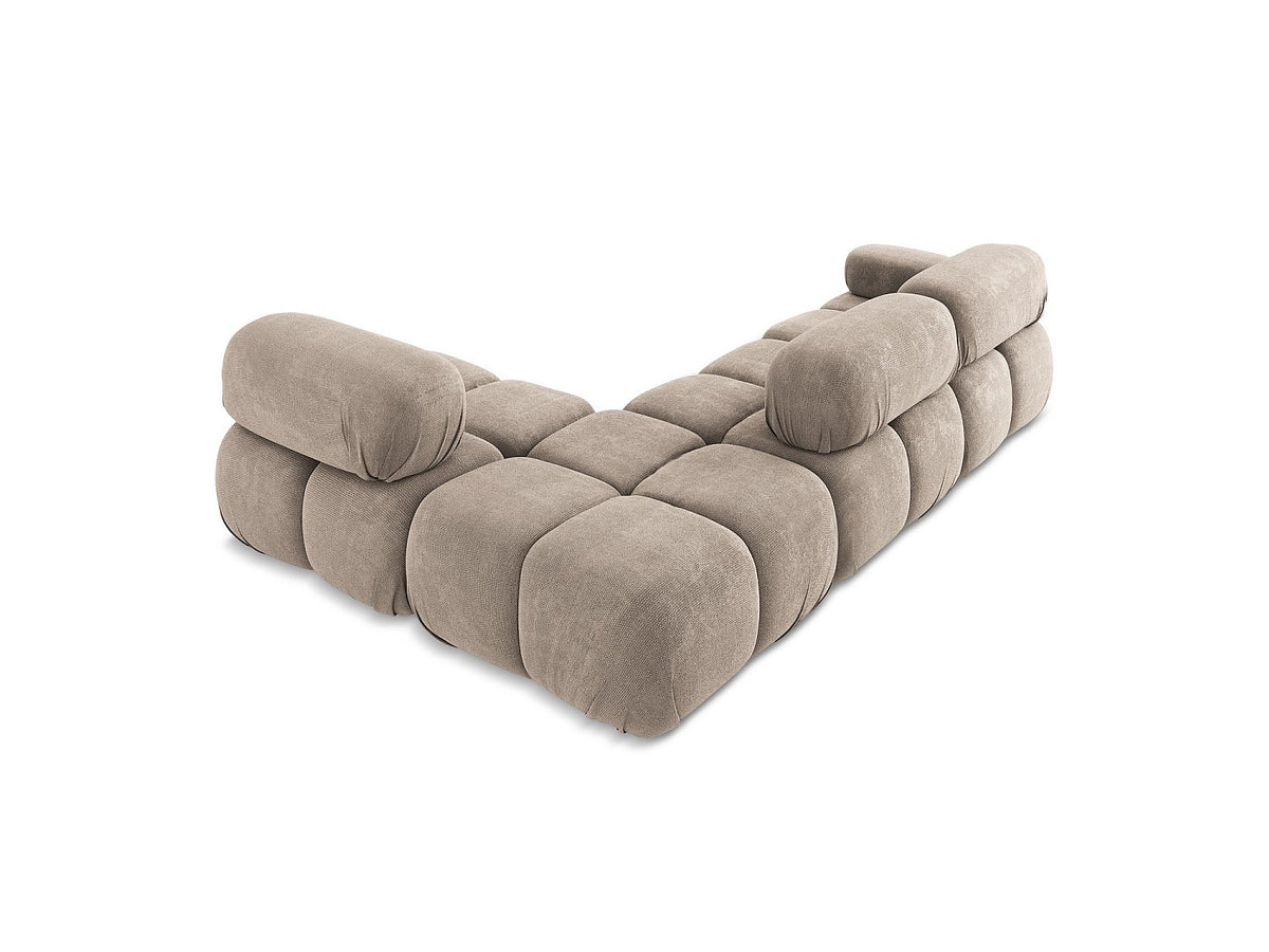 Canapé modulable 3 places beige tissu