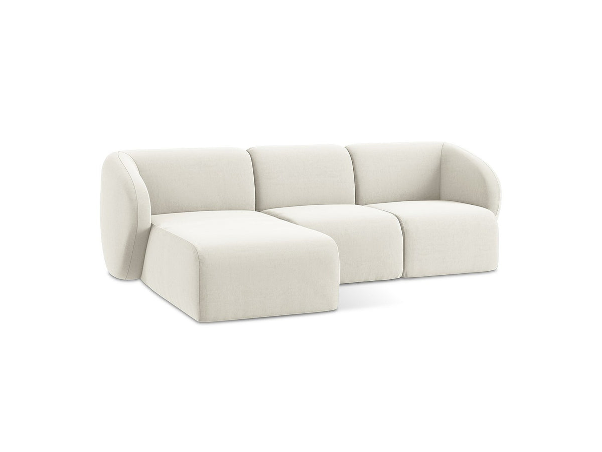 Canapé modulable 3 places gris tissu