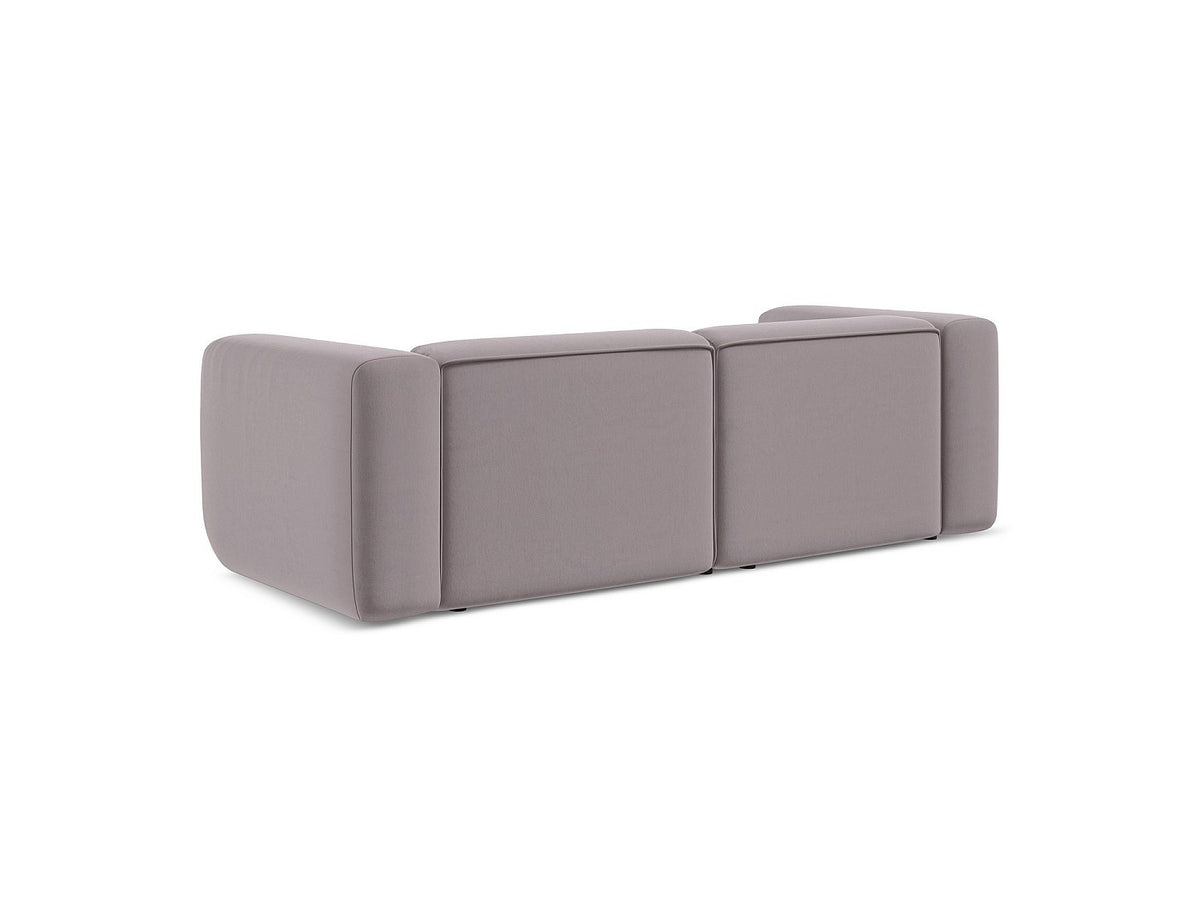 Canapé modulable 3 places violet tissu