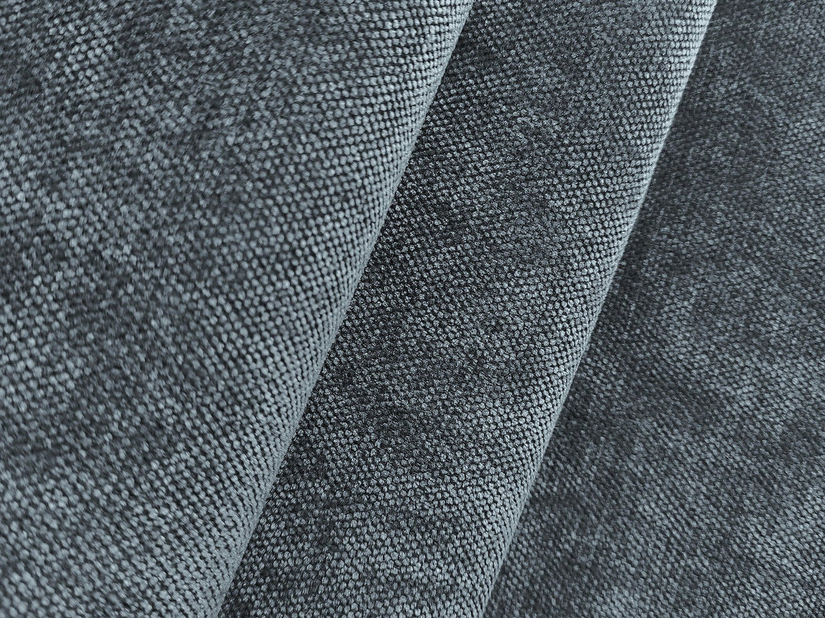 Canapé modulable 5 places bleu tissu