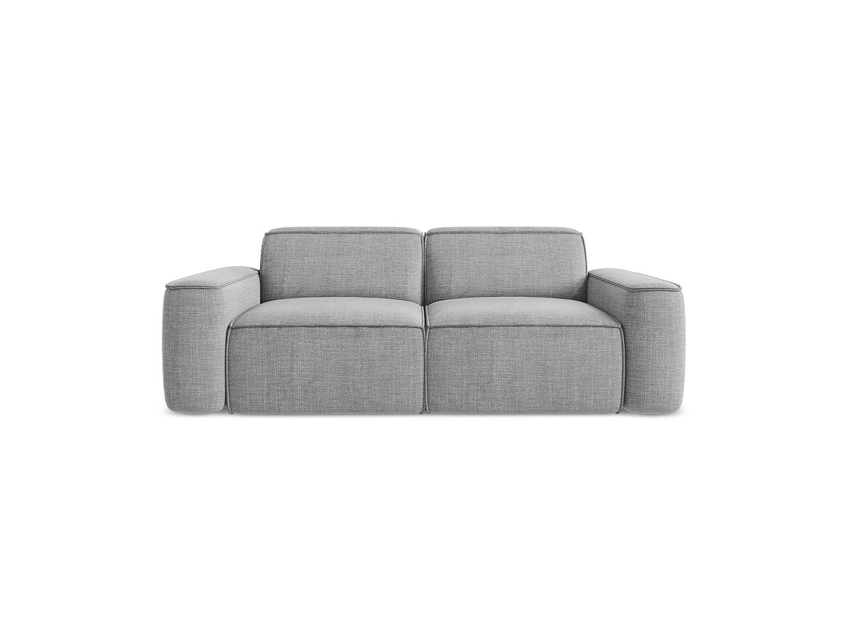 Canapé modulable 3 places gris tissu
