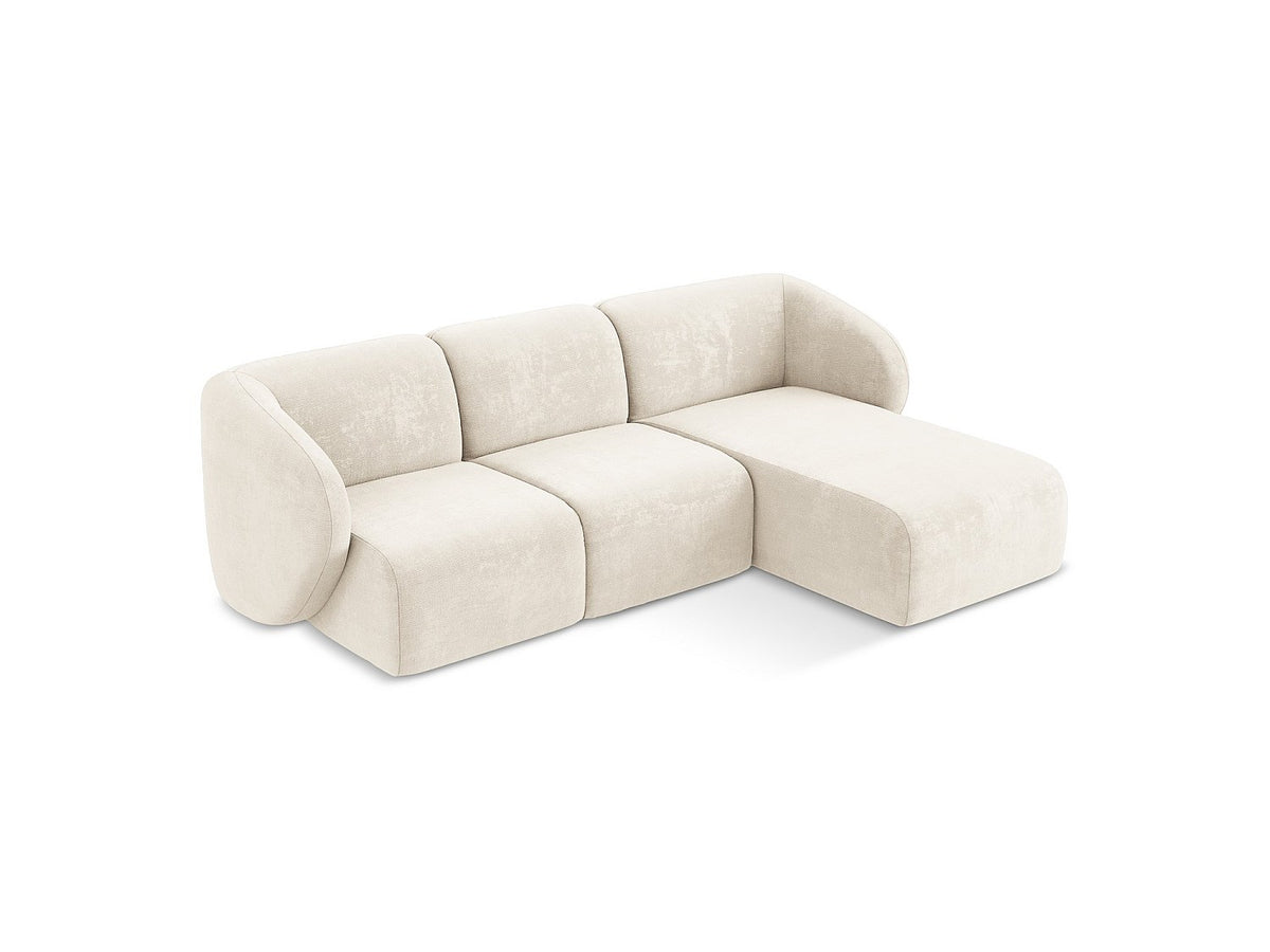 Canapé modulable 3 places gris tissu