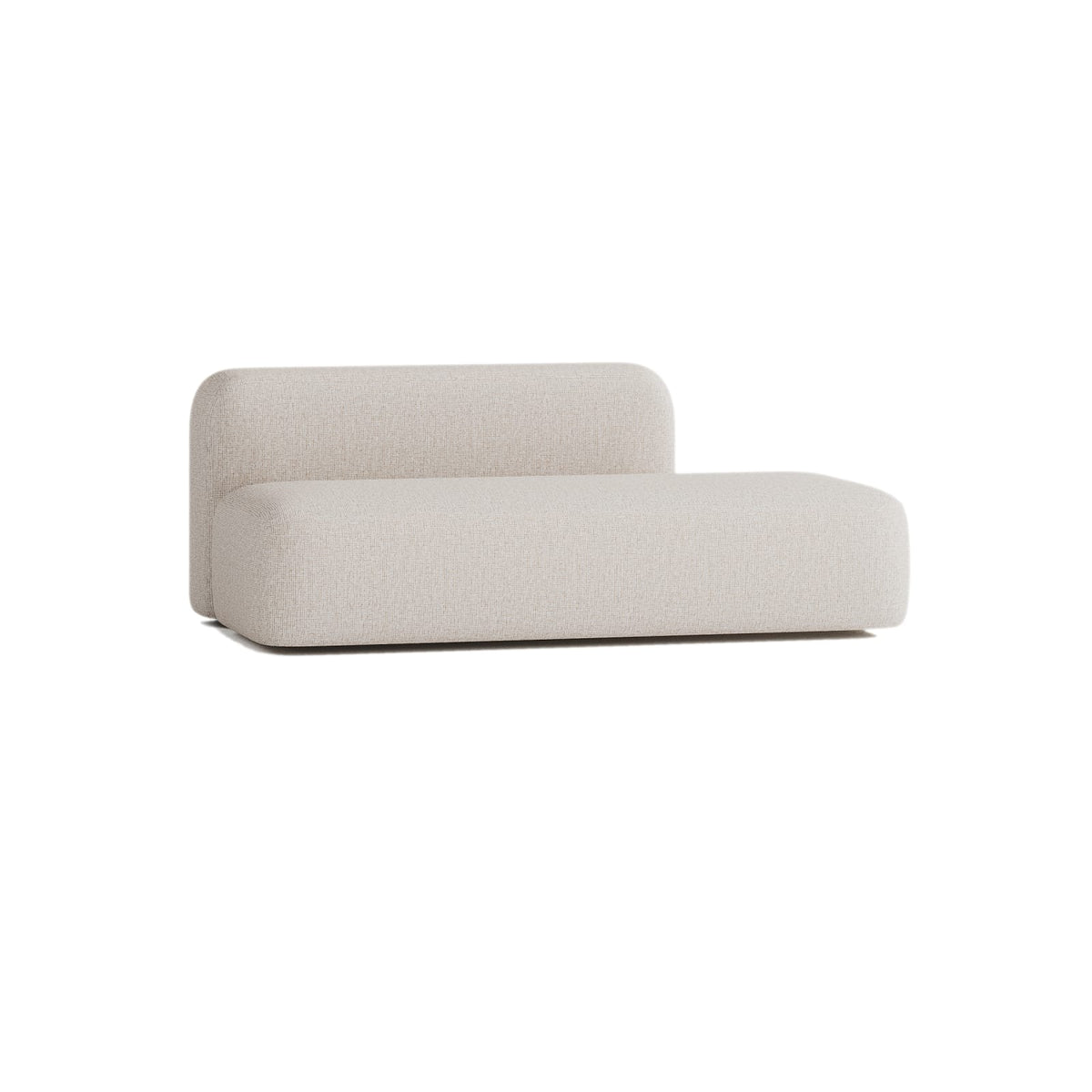 Canapé Modulable 3 Places en Tissu Beige beige - vue 2