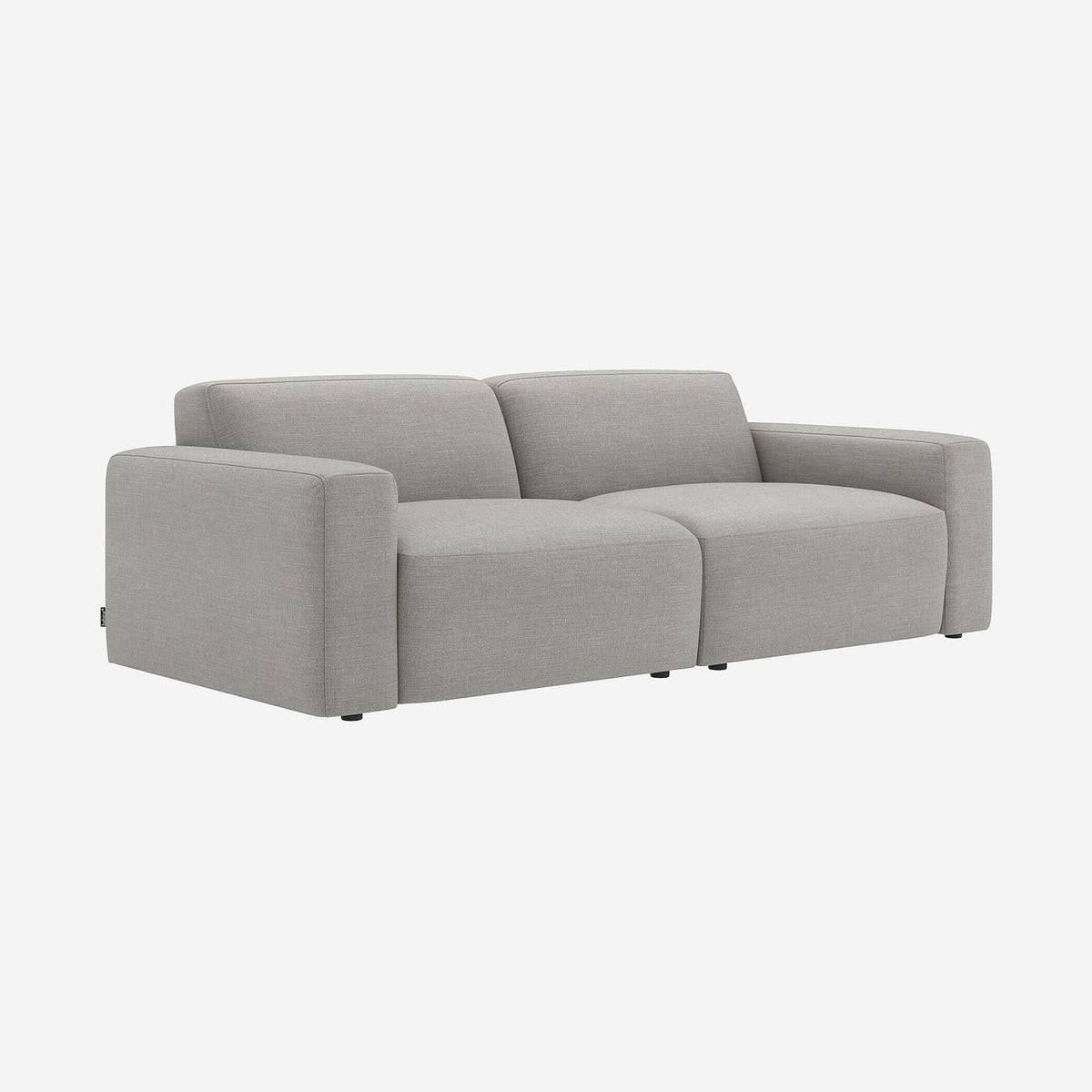 Canapé 4 Places Modulable en Tissu Gris Perle gris perle - vue 4
