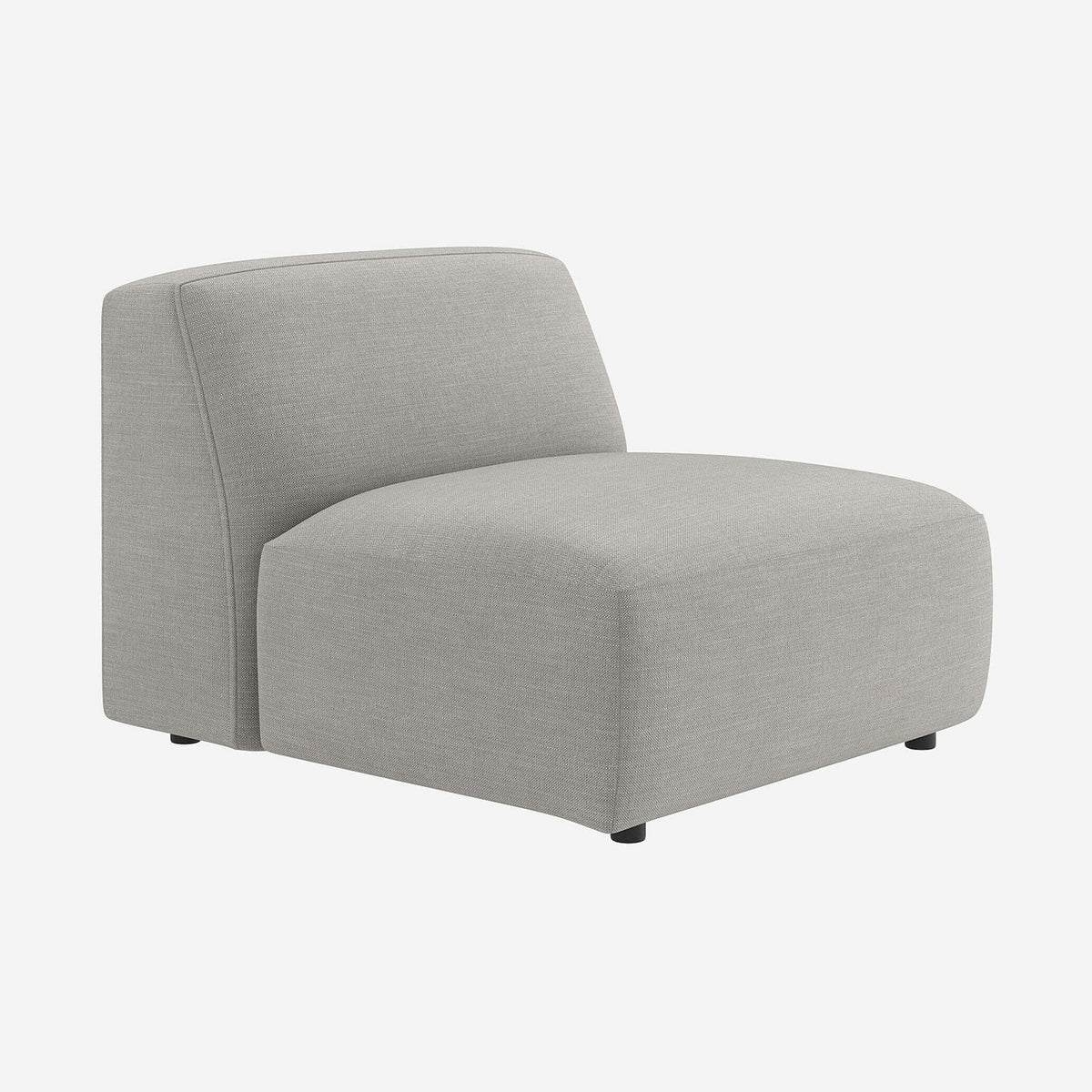 Canapé 4 Places Modulable en Tissu Gris Perle gris perle - vue 5