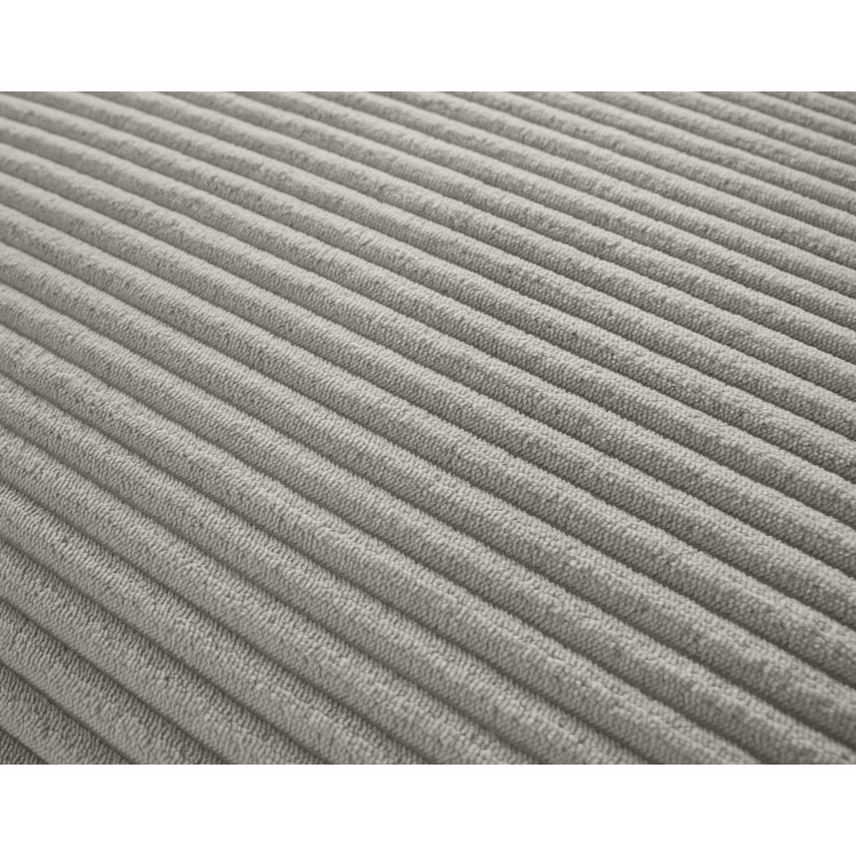 Canapé Modulable 5 Places Angle Droit en Velours Côtelé Gris Clair gris clair - vue 3