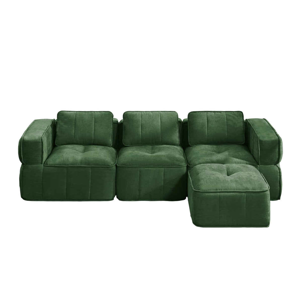Canapé Modulable en Polyester Vert vert - vue 5