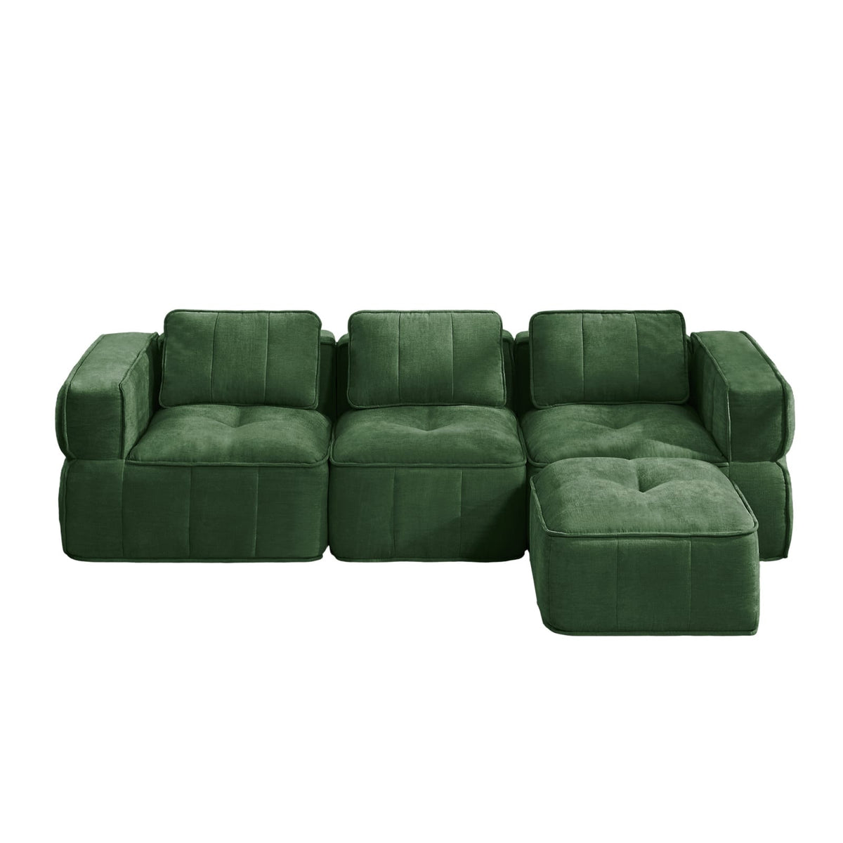 Canapé Modulable en Polyester Vert vert - vue 4